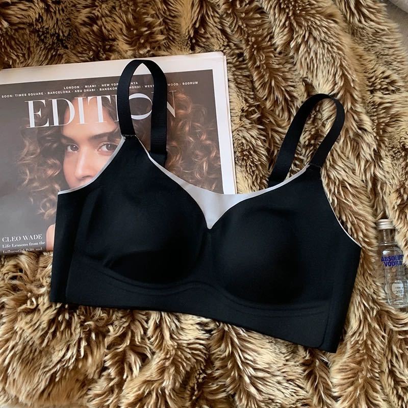 Ventas directas de fábrica comercio electrónico transfronterizo Sudeste de Asia Vietnam Tailandia damas burbujas encaje pecho pequeño recogido sujetador Tovin