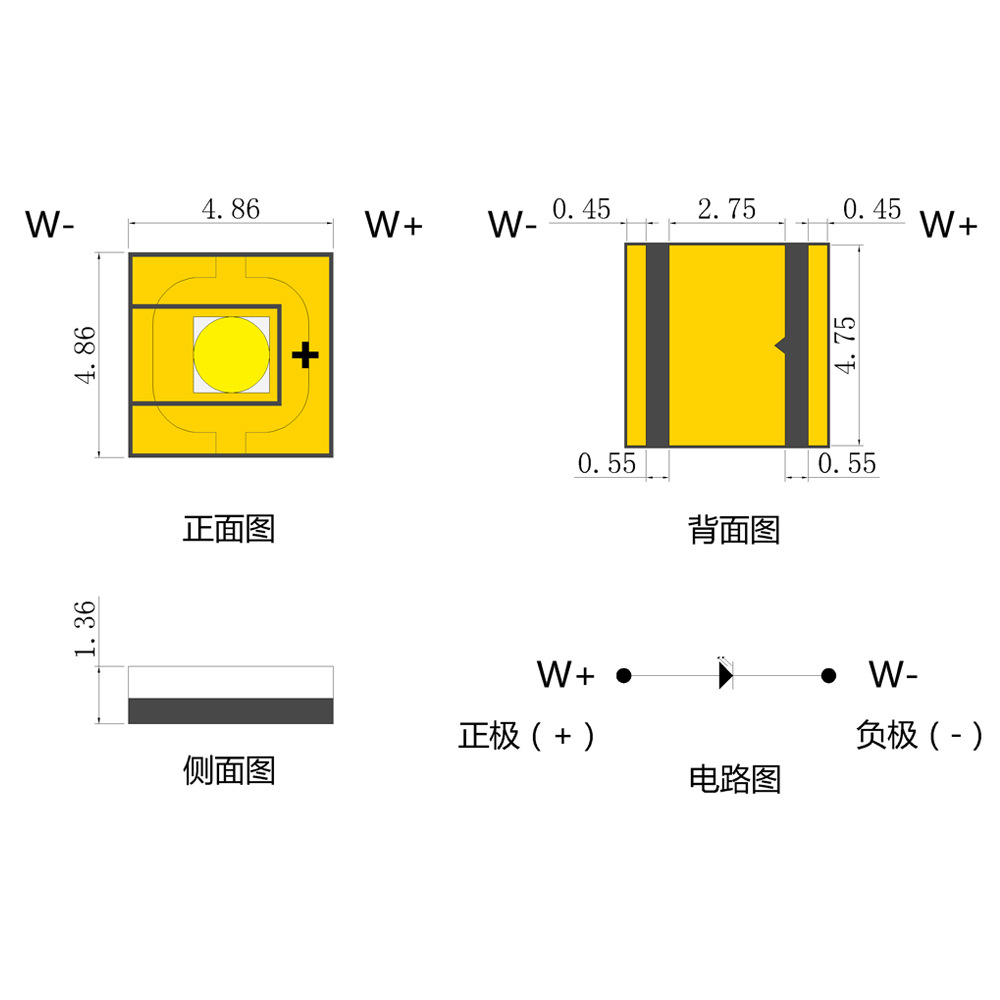 ���Ҷ���5050�׹⼤��led�����ֵ�Ͳ������5050�׹�led�մɵ���