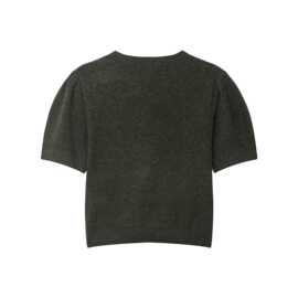 2025欧美风秋女装短袖蝴蝶结针织上衣  6873图片色涤纶无领常规袖