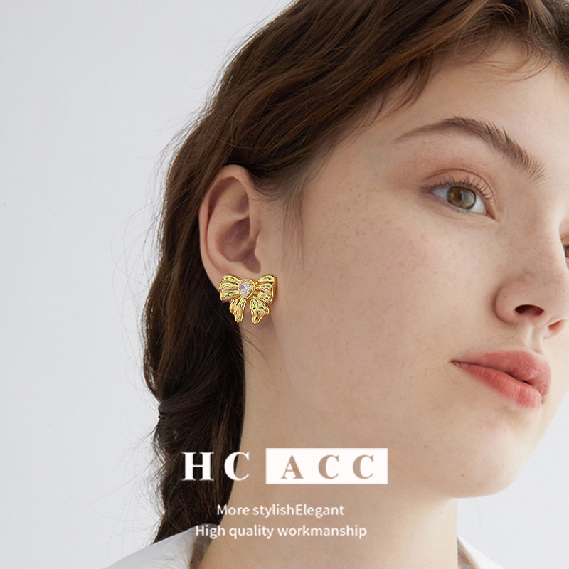 design-copper-plated-18k-bow-earrings-amazon-hot-selling-all-match-fashion-diamond-embedded-high-grade-temperament design-copper-plated-18k-bow-earrings-amazon-hot-selling-all-match-fashion-diamond-embedded-high-grade-temperament