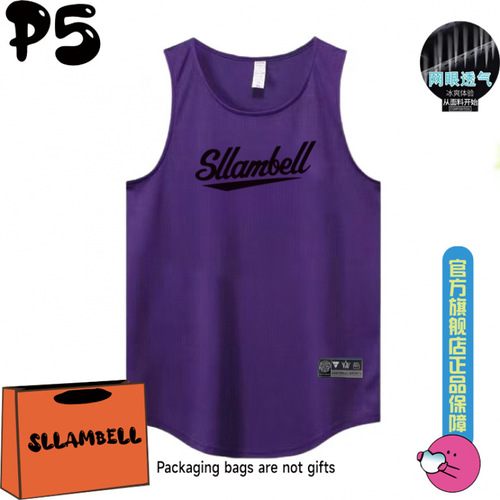 American-style training sleeveless shooting top casual sports running fitness mesh loose breathable backless vest cross-border wholesale factory