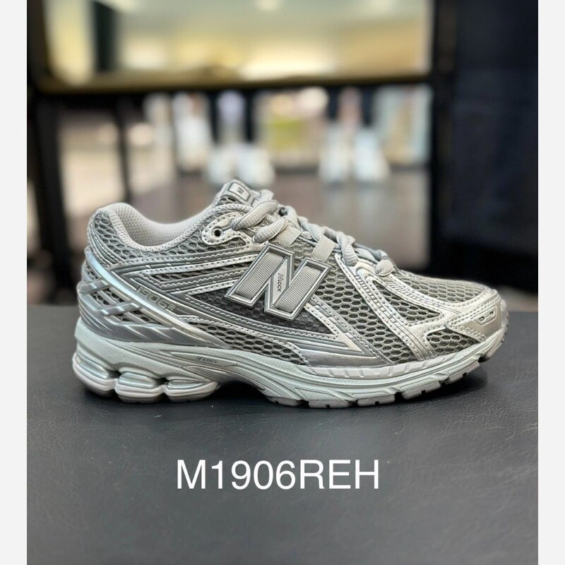 Cross-Border 2025 New Nb1906R Liquid Silver Cushioning and Wear-Resistant Low-Top Dad Shoes Running Sneakers for Men and Women