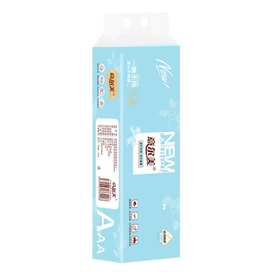 Yilmei toilet paper household wholesale affordable raw wood pulp 12 roll paper towel factory direct supply coreless roll paper