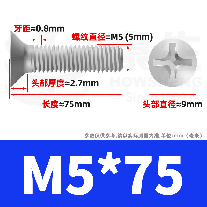 304ステンレスネジのネジの十字溝の平頭のネジのKMの機械の糸の小さいネジのm 2m 3m 4m 5m 6|undefined