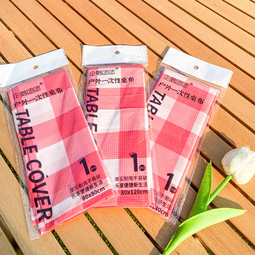Wholesale disposable tablecloth for picnic outdoor picnic plaid picnic cloth camping rectangular waterproof and oil-proof background cloth