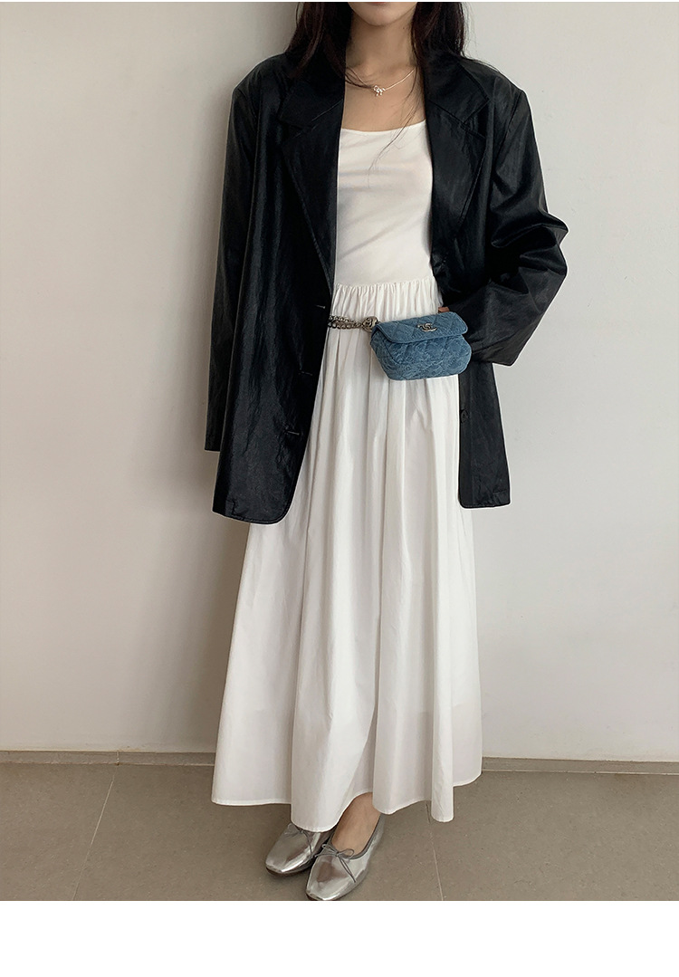 MOXI十三行女装皮衣外套女2024春秋新款韩版女式夹克PU皮夹克上衣详情26