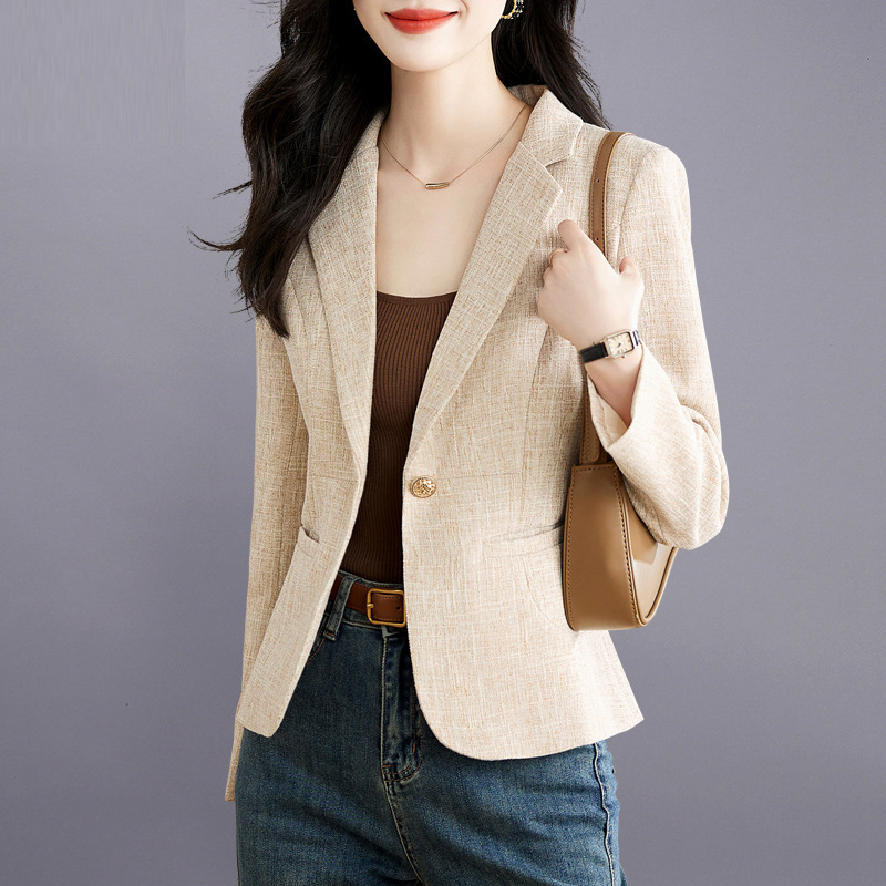 Short Blazer for Women, Spring and Autumn 2026 New Style, Trendy and Elegant Casual High-End Slim-Fit Suit