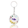 Non -language communication graphic keychain