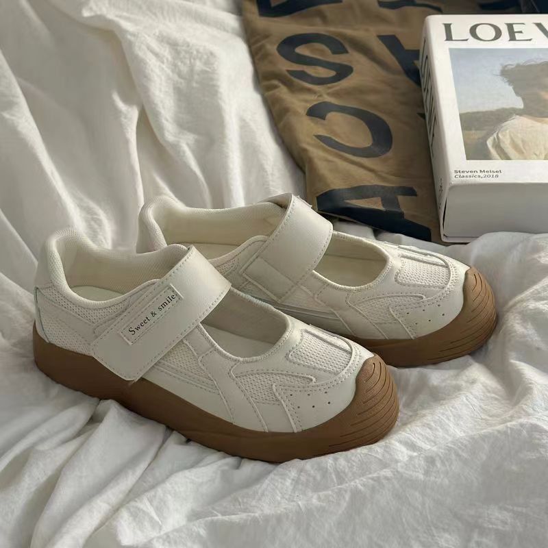 Zapatos de nicho mágicos originales para mujeres zapatos de verano 2024 nuevos zapatos casuales de malla transpirable de altura baja zapatos