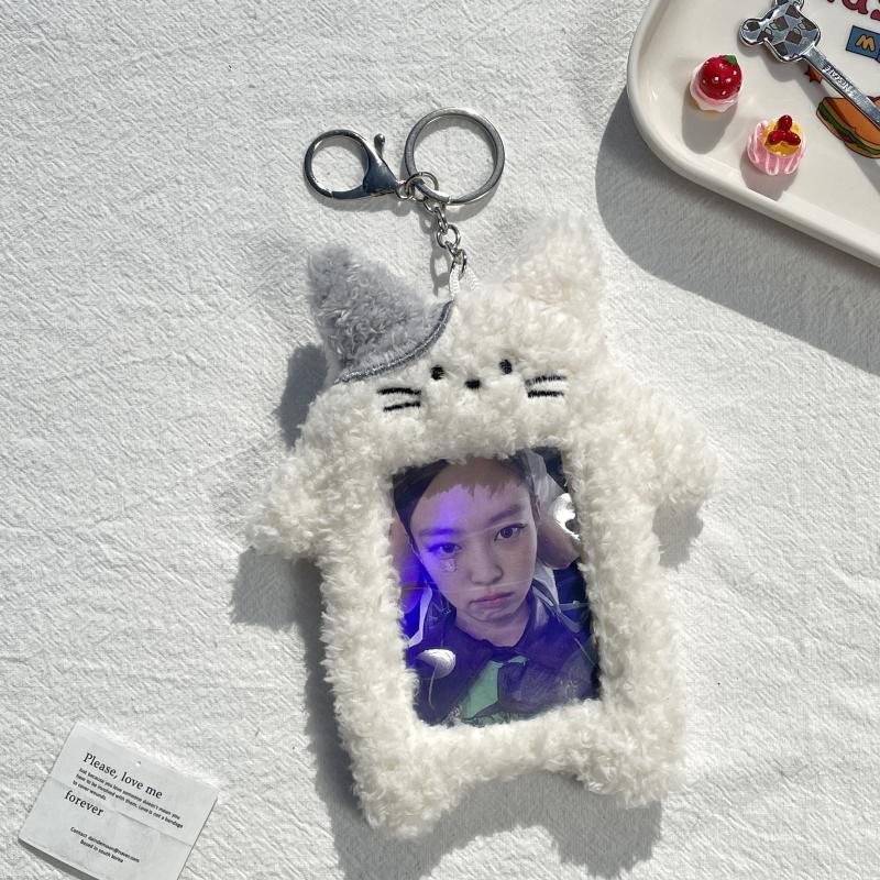 Animal, Cat Pattern Cute Style Animal Cat Plush School Cute ID Card