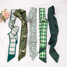 独立装长条丝巾绑包细窄发带百搭伴手礼丝带发饰绑发缠包束发飘带