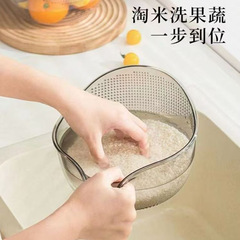 淘米神器多功能洗米筛淘米盆洗菜洗水果过滤沥水