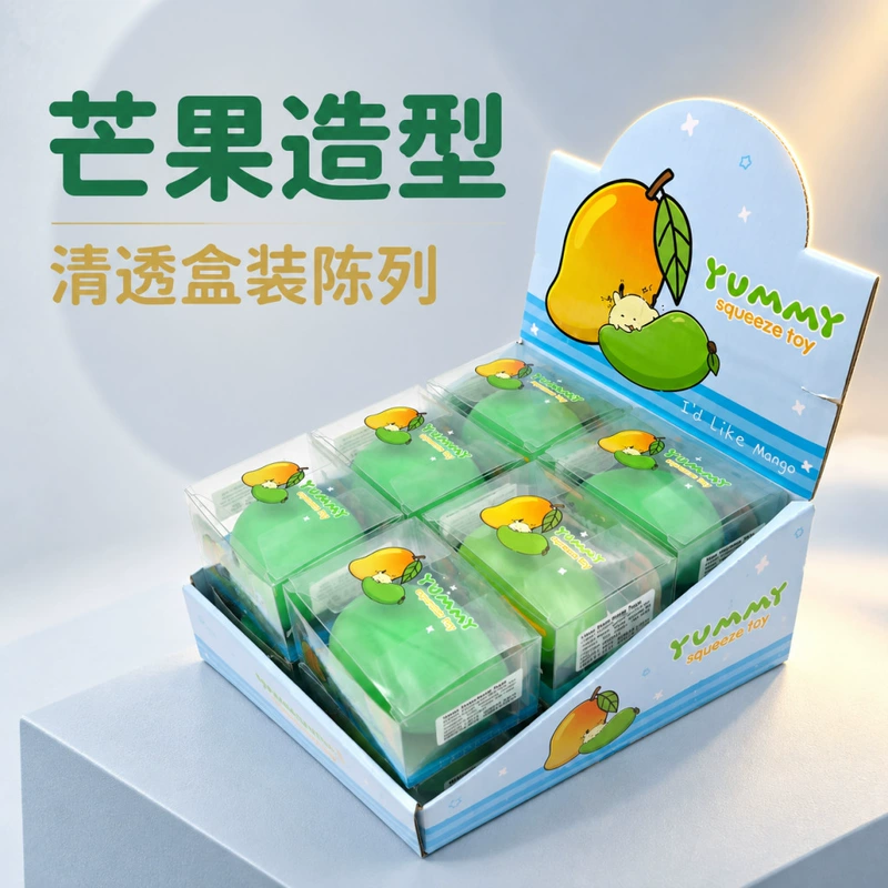Игрушка-антистресс «Манго» из мягкого материала медленно возвращает форму