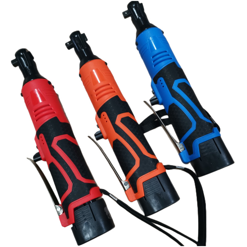 12V18V Llave de trinquete eléctrica de litio al por mayor TianC90 grados de ángulo recto Truss etapa Llave de trinquete eléctrica