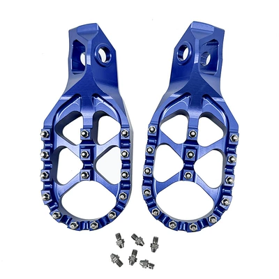 Ktm Husqvarna Kews Modified Motorcycle pedals - a-pair-of-blue-aluminum-alloy