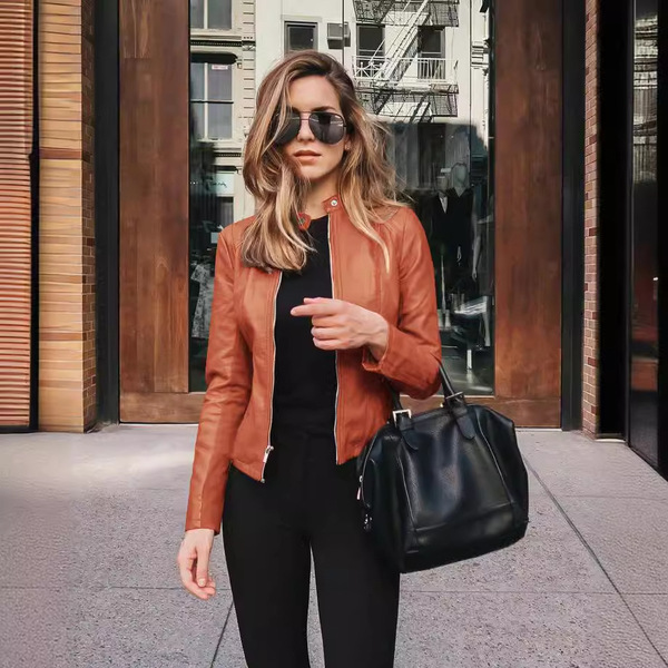 Demi-season fashionable polyurethane suit