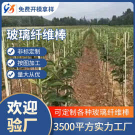 园艺支撑杆百香果支架蔬菜爬藤架小弓棚玻璃纤维杆玻璃纤维大棚杆