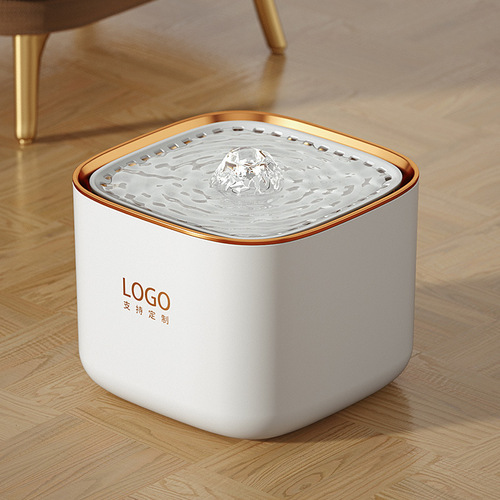 Pet water dispenser plug-in cat smart water feeder anti-dry burning 3L water shortage power-off cycle silent water dispenser