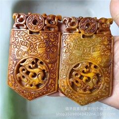 大量の卸売アンティーク、その他のアンティーク、古い工芸品、秀翡翠の動物の顔、青龍トークン、売れ筋製品、文化玩具