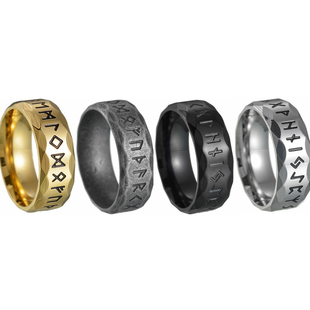 Hip-hop Streetwear Geometric Titanium Steel Plating Men's Rings display picture 2