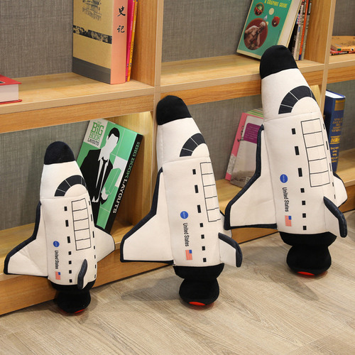 Creative astronaut rocket pillow plush toy astronaut doll space shuttle ragdoll birthday gift