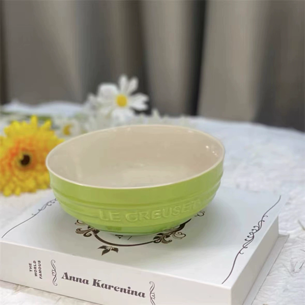 Le Creuset 15 см миска для лапши/рисa — французская посуда в ярких цветах, набор с подарочной упаковкой