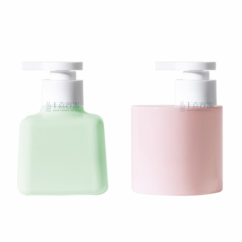 28-tooth PETG jade bottle 300ml hand soap lotion bottle chubby bottle shower gel 200ml cosmetic refill bottle