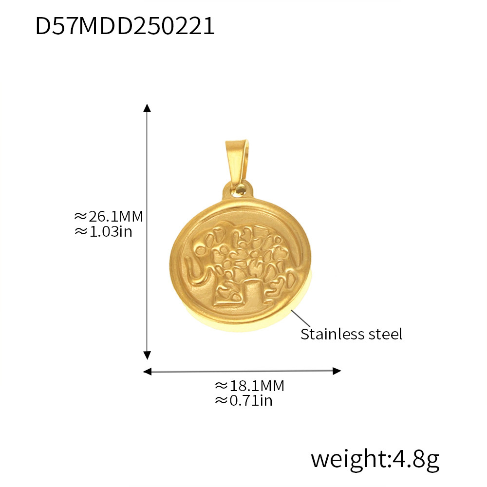 Europa y América de moda DIY accesorios colgante colección red de acero inoxidable 18K joyas collares de oro real al por mayor