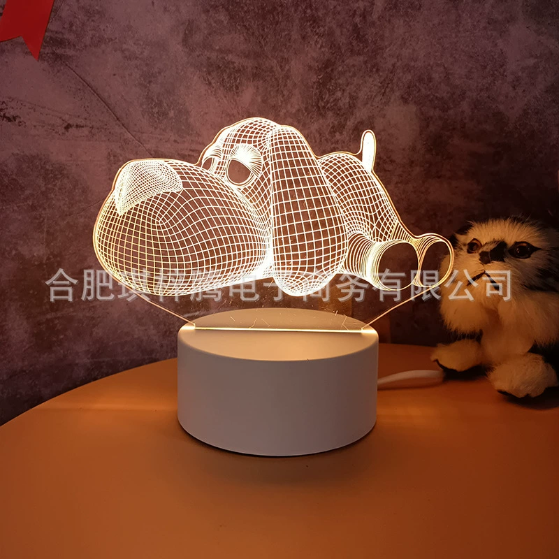 Ins Creative warm soft light bedside Creative Night Light Decoration Music Ack Lights 3D Night Light Wholesale