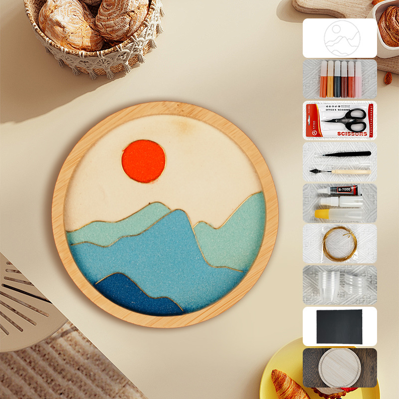 Materiales tradicionales hechos a mano Jintao Landiy pintura de esmalte novatos tazas esteras estudiantes activos cultura cultural inmaterial