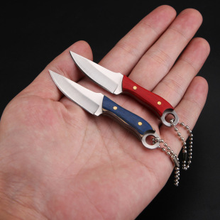 Unpacking Express Knife Cutting Edge Small Straight Knife Pocket Knife Mini Keychain Knife Carry-on Package Boutique Gift Knife