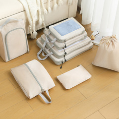 Cross-border travel storage bag compression set waterproof thick clothing underwear shoes organizer packing bag