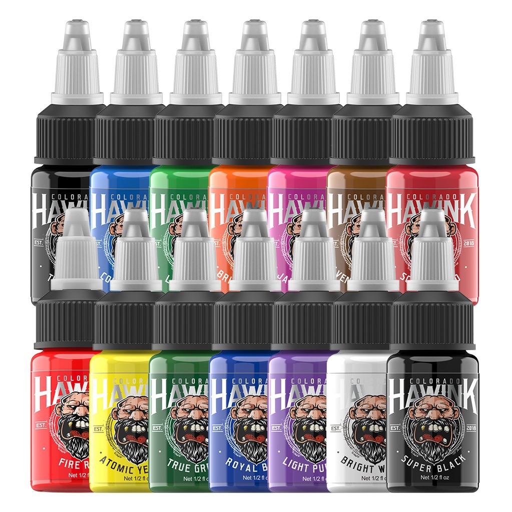 Tinta para tatuajes 15ml, set de pigmentos para tatuajes, pigmento para tatuajes REACH EU, tinta para tatuajes de grado profesional.
