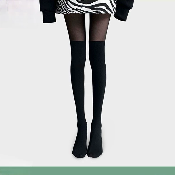 Black and black over your knees