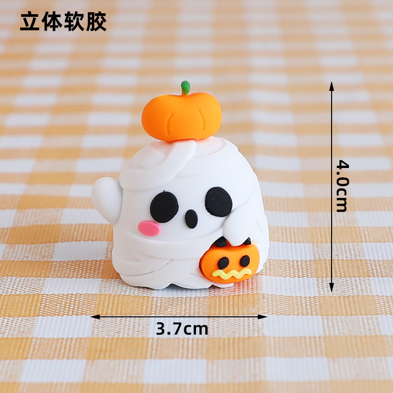2024 Decoración de pastel de Halloween encantador fantasma fantasma monstruo decoración Halloween Carnaval Noche de postres vestido Plug-in