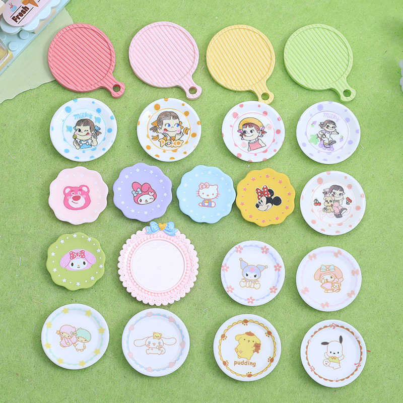 小さな鼻ピンチプレート食品おもちゃ食器プレート樹脂アクセサリー diy ジュエリークリーム接着剤ドールハウス装飾品|undefined