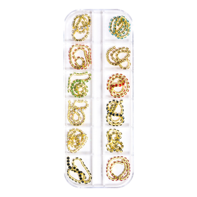 Joyería de cadena de clavos transfronteriza punk japonés cadena de metal macaron Cadena de cuentas de oro y plata decoración de bricolaje