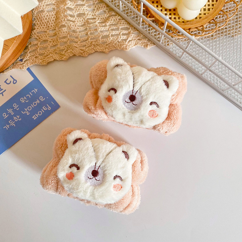 Gato de dibujos animados lavado de cara correa de muñeca chica lavado de manos prevenir brazalete húmedo pulsera absorbente muñeca linda banda de pelo