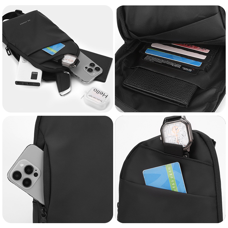 WEPOWER nuevo tipo de hombre, bolso de hombro ligero y simple, bolso de hombro portátil, función de ocio, bolso de pecho.