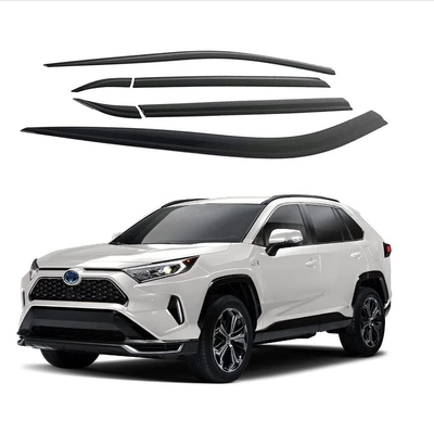 Suitable for 2019-2022rav4 6-piece window rain eyebrow rain shield rain shield rain shield (Rain shield)