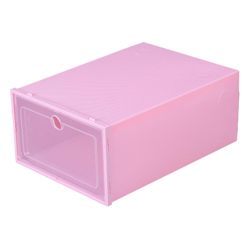 Caja de almacenamiento caja de zapatos engrosada plástico transparente grandes zapatos Flip cajón a prueba de polvo caja de zapatos simple Zapatero gabinete de zapatos