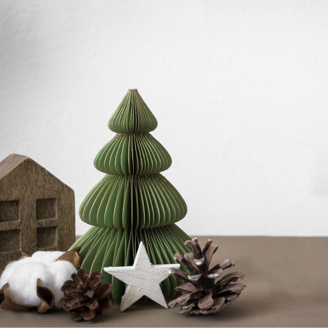 Navidad transfronteriza origami árbol de Navidad decoración decoración mini árbol de Navidad escenario de diseño props decoración del árbol de Navidad
