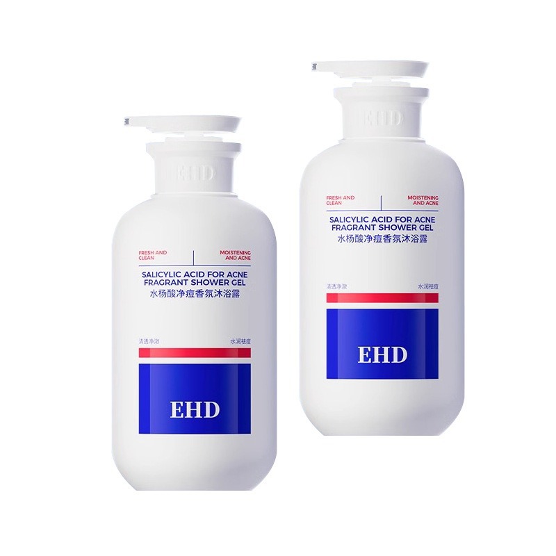 EHD 샤워 젤 향수 유형 지속적인 샤워 젤 오일 제어 및 진드기 제거 샤워 젤
