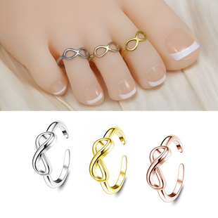 Factory Direct SaLes 1 Piece/3 Pieces ALL 316L StainLess SteeL Toe Ring Finger Ring Waterproof HypoaLLergenic AdjustabLe