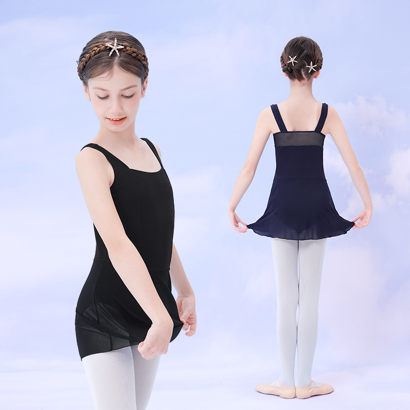 Lingyan ropa de baile para niños vestido de una pieza de verano de mujer vestido de ballet de una pieza ropa de práctica ropa de baile chino