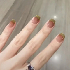 Spring and summer wear nail art, gradient nail stickers, nail stickers, false nail stickers, wear nail finished products