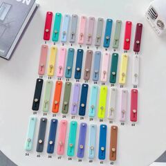 粘着式携帯電話ケース リストバンド リングホルダー バックブレスレットサポート ユニバーサル保護カバーホルダー 怠け者用折りたたみ式