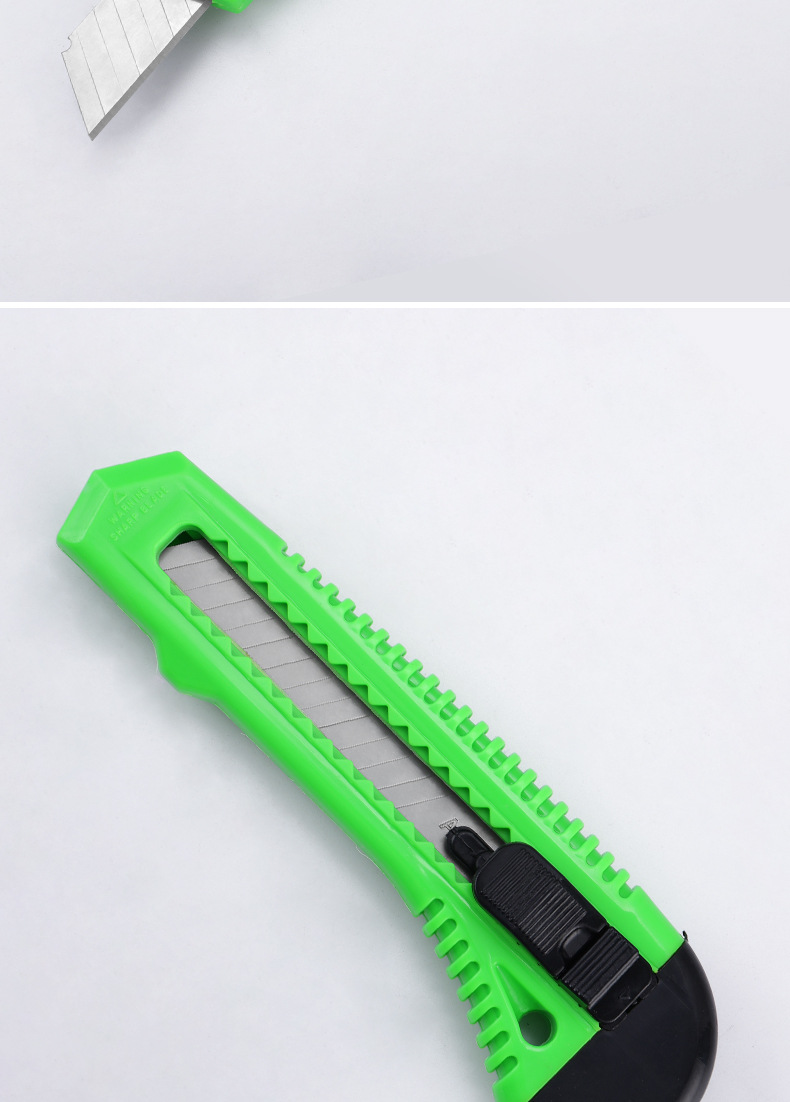 宝吉厂家18mm加厚切纸刀 大号塑料家装介刀裁纸刀 办公文具美工刀详情5