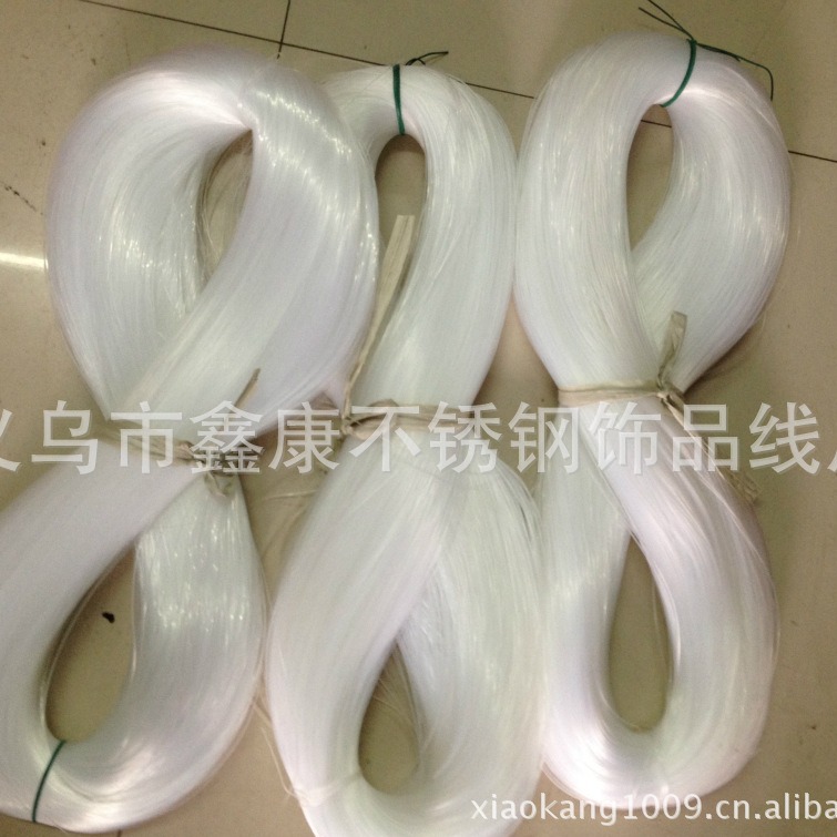 供应0.2-1.2尼龙鱼丝线义乌厂家尼龙缝纫线DIY饰品珠宝串线配件