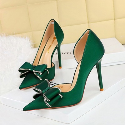 626-H36 Banquet High Heels, European and American Women&apos;s Shoes, Thin Heels, Ultra High Heels, Shallow Side Hollow 